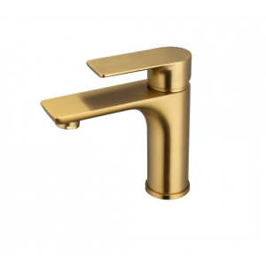 Vog Brushed Gold Basin Mixer